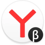 yandex browser beta android application logo